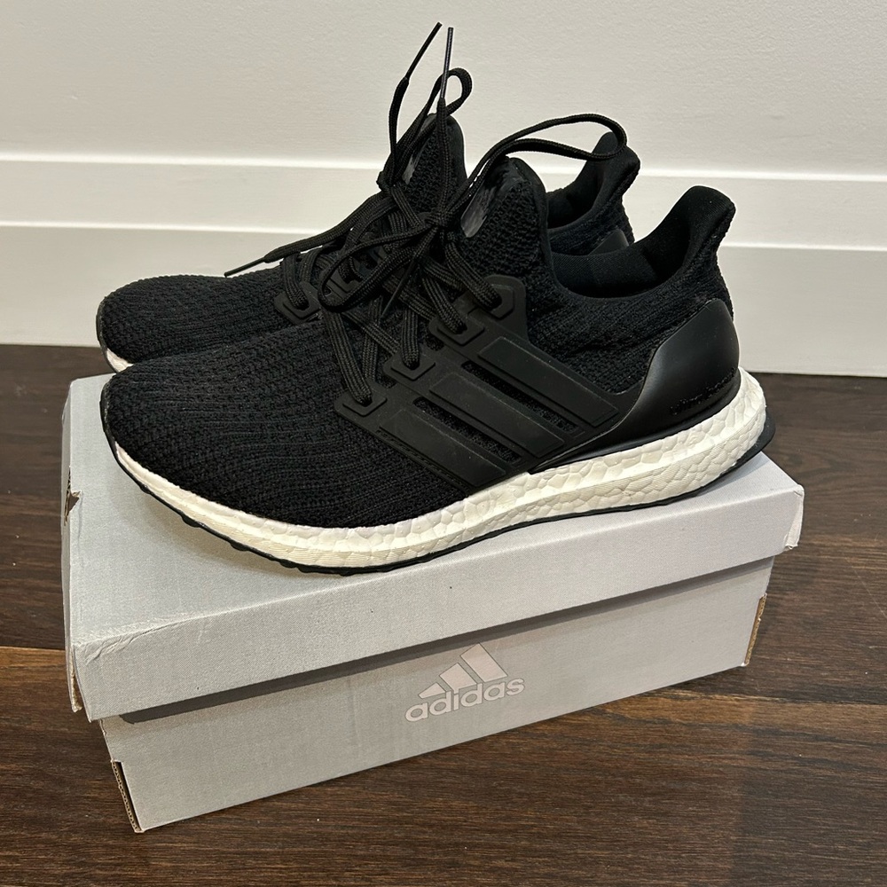 Like new Adidas Ultraboost black women’s size 6.5 - paid $250+tax